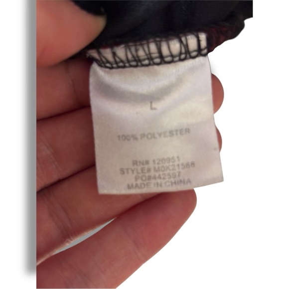 Hippie Rose Red/Black Flannel Checkered Quarter Zip Long Sleeve Cropped Fleece - Picture 13 of 15